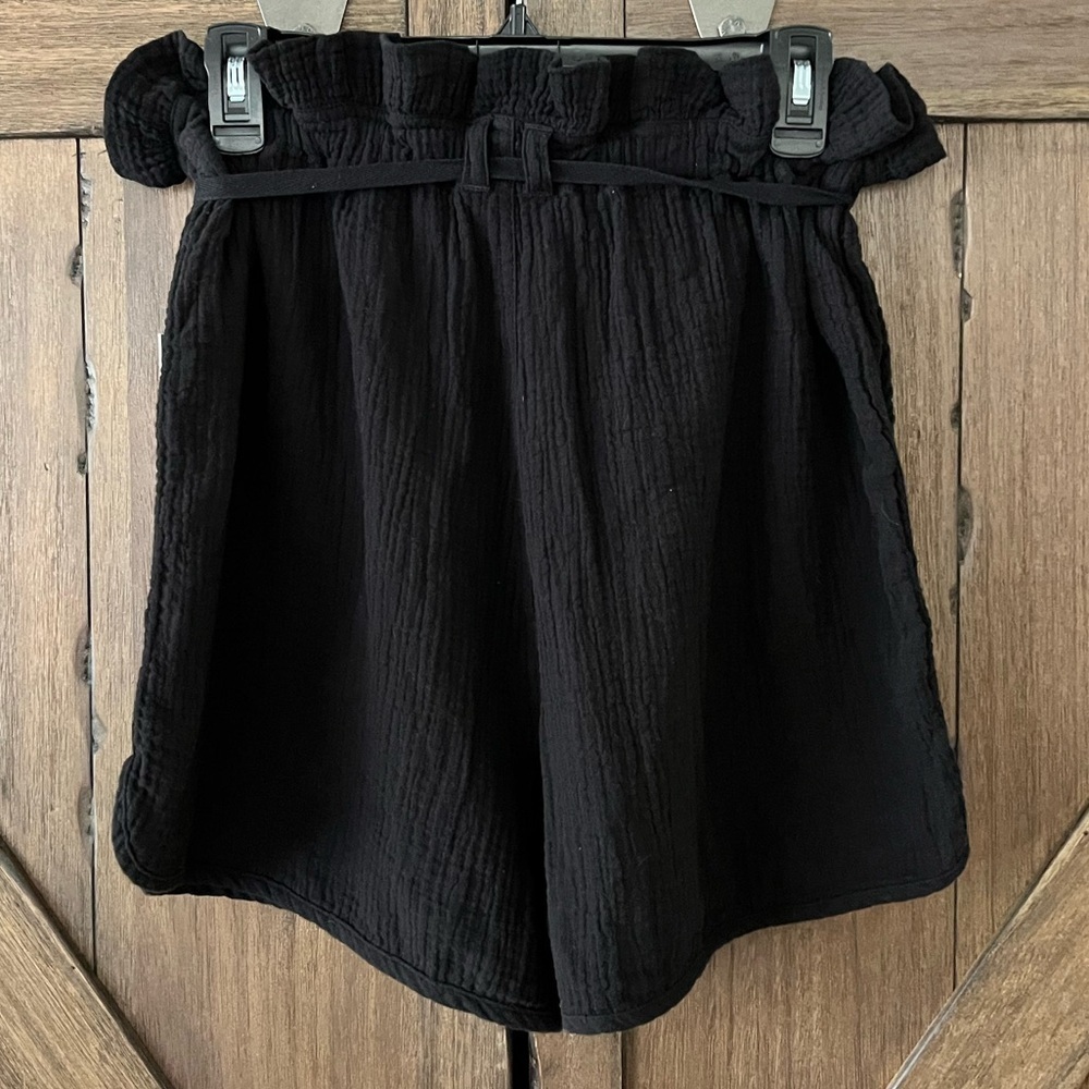 Splendid Ruby High Rise Crinkle Paper Bag Cotton Shorts Size M NWT - Picture 3 of 8